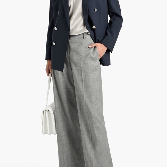 Theory Pants - THEORY Wool Wide Leg Dress Trousers Size 8 - EUC